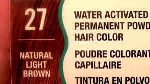 Water Works Permanent Powder Hair Color 27 Natural Light Brown