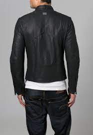 G Star Hermans Leren Jas Zwart Zalando Nl Leren Jas Jas Zwart