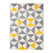 Forsa Tapis De Salon Jaune Et Anthracite 160x230 Cm Achat Vente Tapis 100 Polypropylene Cdiscount Tapis Salon Salon Jaune Tapis Jaune