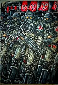 Killzone On Twitter Look At This Little Drawing That Eamon Von Graaf Made It Reminds Us Of The Helghast March Fanartfridays Http T Co Vvggbndl9u Killzone helghast soldier fan art. eamon von graaf made it reminds