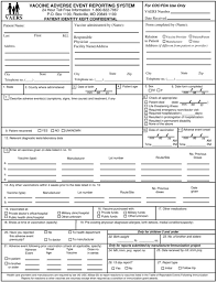 Appendix E Vaccine Adverse Event Reporting System Vaers Form The Anthrax Vaccine Is It Safe Does It Work The National Academies Press