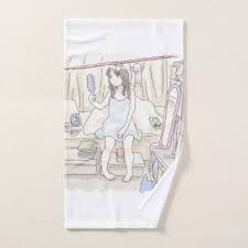 Ninae Hand Towel Zazzle Com Hand Towels Towel Art For Kids