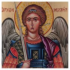 Sii tu nostro sostegno contro la perfidia e le insidie del diavolo. Icona Arcangelo Michele Dipinta A Mano 18x14 Cm Romania Vendita Online Su Holyart