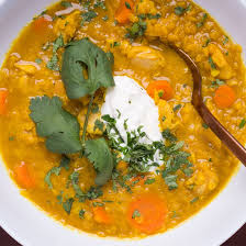 Recette De Soupe Poulet Et Lentilles Au Cari Soupe Poulet Recette Soupe Recette