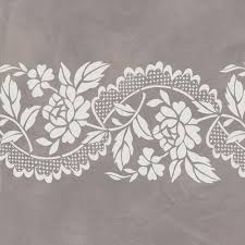 Regular floral background with elegant petals. Designer Stencils Roses And Lace Wall Stencil By Jeff Raum Jr31 The Home Depot