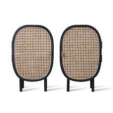 hkliving webbing nachtkast set van 2 retro bedside tables bedside table set cane webbing