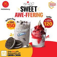 Click on the button and place your order. Mcdonald S Pakistan On Twitter An Awe Ffer Too Sweet To Resist Order Now Via Mcdonald S App Https T Co Ft0coojaqo