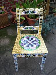 Old Chair In New Dress Finished Art Chair Mosaic Furniture Old Chair