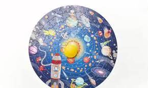 The sun brings light to all the planets around it. Solar System Puzzle E1625 Hape Toys