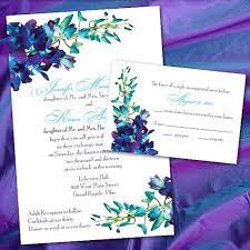 Blue Orchid Wedding Invitations By Invigaytions On Etsy Orchid Wedding Invitations Blue Orchid Wedding Blue Wedding Invitations