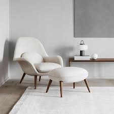 Fredericia Swoon Lounge Chair Lekker Home White Lounge Chair Lounge Chairs Living Room Swoon Lounge Chair