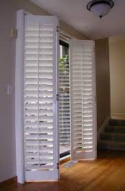 custom wood shutters blinds door coverings sliding glass door window door window covering