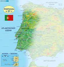 Address in portugal (street name, door number, floor, apartment). Karte Von Portugal Physikalisch Land Staat Welt Atlas De