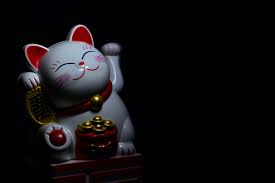 3 pcs lot kreatif dekorasi rumah kucing tidur beralih panel. Foto Der Maneki Neko Figur Kostenloses Stock Foto