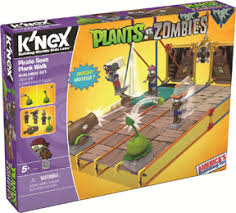 Let's ride this set of lego from the game plants vs zombies! Plants Vs Zombies Pirate Seas Plank Walk Building Set The Toy Insider