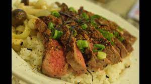 This ponzu beef donburi recipe adds a touch of citrus to an otherwise savoury one bowl meal, for just a hint of acidity. How To Make Beef Steak Donburi With Onion Ponzu Sauce Youtube