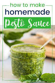 The Best Pesto Without Pine Nuts Step By Step Guide Recipe Homemade Pesto Basil Pesto Recipes Homemade Pesto Sauce