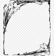 Simply download, cut around the outer border, and then fold along the dotted lines to. Borders And Frames Easter Lily Tiger Lily Flower Free Flower Black And White Frames Transparent Png Image With Transparent Background Toppng