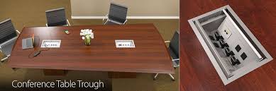Power Data Solutions Cable Outlet Boxes Power Strips Troughs In 2020 Home Office Setup Conference Table Custom Computer Desk