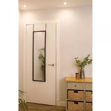 They do not take too much effort setting and once set up inconspicuously sits over your door. Black Plastic Frame Over Door Mirror Black Clanbay