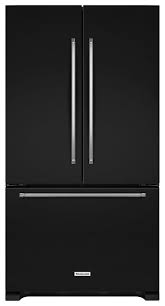 This review will cover kitchenaid model krfc302ess` features, specifications, price and how well it compares to similar french door refrigerators. Customer Reviews Kitchenaid 21 9 Cu Ft Counter Depth French Door Refrigerator Black Krfc302ebl Best Buy