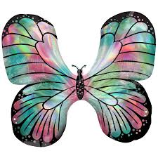 Butterfly wheels, london, united kingdom. Iridescent Teal Pink Butterfly Holographic Super Shape Balloon Big W