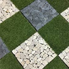 Say goodbye to cracked concrete o. Garden Path Artificial Grass Deck Tiles G001 4 Deck Tiles On