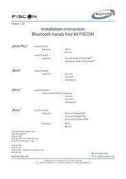 Maybe you would like to learn more about one of these? Fiscon Bluetooth Hands Free Kit Pro Mercedes Fiscon Mobile