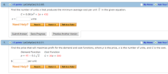 Assign costs to units completed and ending work in process inventory. Find The Number Of Units X That Produces The Minimum Chegg Com