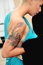 Pin By Destiny On Just Like A Tattoo Amber Rose Tattoo Rose Tattoo On Arm Tattoos