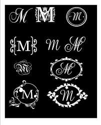 A · b · c · d · e · f · g · h · i · j . Schildersmonogram Decal Elegante Een Letter Door Empressivedesigns Lettering Lettering Design Monogram