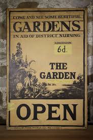 Antiques Atlas Edwardian Antique Open Garden Sign Garden Signs Vintage Advertising Signs Advertising Signs