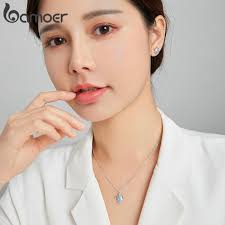 Acheter Colliers pendentif tortue bleue en argent sterling 925 BAMOER pour  femmes, colliers à chaîne réglable de 17,3 pouces