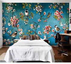 Photo Wallpaper 3d Stereo Chinese Flowers Birds Mural Bedroom Living Room New Design Texture Wallpaper Living Room New Design Wallpaper Bedroom Wall Wallpaper