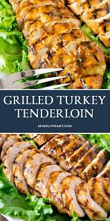 In this thanksgiving recipe, the turkey is first brined and then marinated in citrus, garlic and annatto paste, which give the bird a beautiful orange sheen. Grilled Turkey Tenderloins Are Super Moist Tender And Flavorful Thanks To An Easy Overnight Marina Turkey Tenderloin Grilled Turkey Turkey Tenderloin Recipes