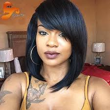 Bob hairstyles with bangs cover a wide range of hair lengths and fashion styles, so if you're feeling bored with your hair, these brightly coloured trendy bob hairstyles with bangs. 30 Popular Bob Haircuts For Black Women 2017 Bob Haircut And Hairstyle Ideas