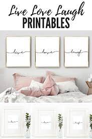 Live Love Laugh Set Of 3 Prints Home Decor Wall Decor Wall Art Bedroom Decor Living Room De Apartment Wall Decor Dining Room Wall Decor Dining Room Walls