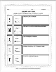 Free Graphic Organizers For Studying And Analyzing Smart Goals Worksheet Smart Goals Template Goals Template