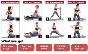 The term hatha yoga is also in use with a different meaning, a gentle unbranded yoga practice, independent of the major schools, often mainly for women. Amazon Com Yoga Evo Stretching Strap With Loops For Physical Therapy Yoga Exercise And Flexibility Elastic Fitness Stretch Band Exercise Instructions Carry Bag Sports Outdoors
