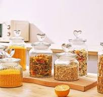 Amazon.com: ECYC 650 ml Clear Glass Jar with Lovely Heart ...