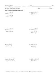 An inverse function goes the other way! Verifying Inverses Using Composition Date Period Function Inverses Date Period Pdf4pro