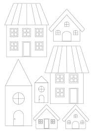 Gabarits Maisons A Telecharger Au Format Pdf Gabarit Maison De Noel Maison Dessin