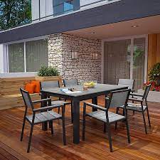 Dining set (84 x 42 table, 4 dining chairs & 2 swivel chairs) with sunbrella® cushions, created for macy's. Modway Maine Outdoor 7 Piece 63 Inch Patio Dining Set Bed Bath Beyond