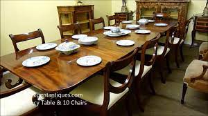 In business since 2005, shop with confidence. Antique Regency Mahogany Dining Table 10 Chairs Youtube