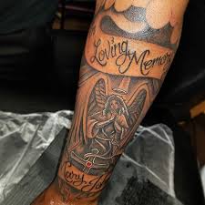 Sometimes these memory tattoos are scrolled lettering which informs us about the memorial. Giigii Theegoisaltered Instagram Photos And Videos Half Sleeve Tattoos Drawings Heaven Tattoos Tattoos For Guys