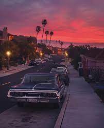 Wallpaper tumblr vintage los angeles hollywood sign aesthetic wallpapers . Old Time Sunset At Los Angeles Zakaty Kartinki Parizha Pejzazhi