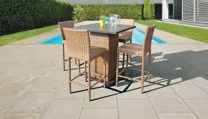 Can i use patio dining furniture indoor? Laguna Pub Table Set With Barstools 5 Piece Outdoor Wicker Patio Furniture