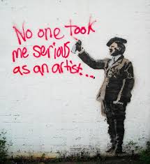Stencils No One Took Me Serious As An Artist Via Priest Arte Banksy Arte Urbano Arte De Calle