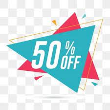 50 Off Discount And Sale Promotion Banner Friday Clipart Flat Percent Png And Vector With Transparent Background For Free Download Sticker Store Online Posters Banner