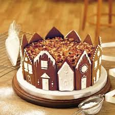 Winter Wonderland Gingerbread House Christmas Cake Christmas Baking Christmas Cake Winter Wonderland Cake